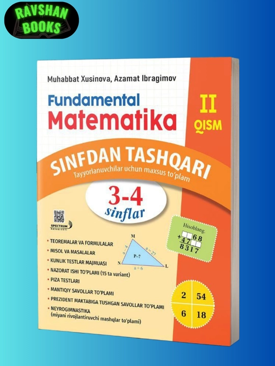 Fundamental matematika 3-4 sinflar uchun - 