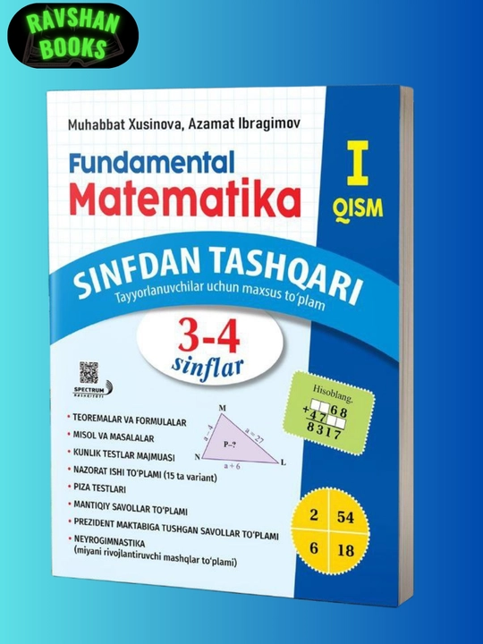 Fundamental matematika 3-4 sinflar uchun - 