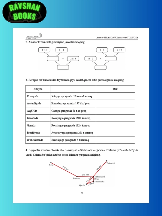 Fundamental matematika 3-4 sinflar uchun