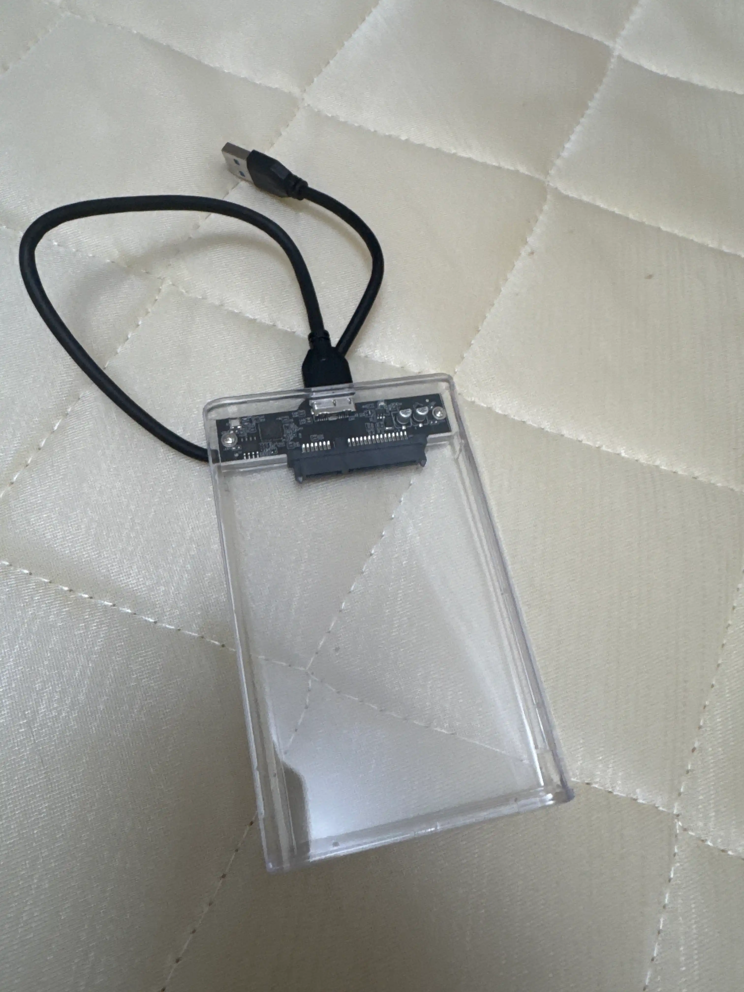 HDD SSD NVME uchun USB 3.0 qolip keys 2.5 qattiq diski va SSD uchun, tashqi shaffof quti