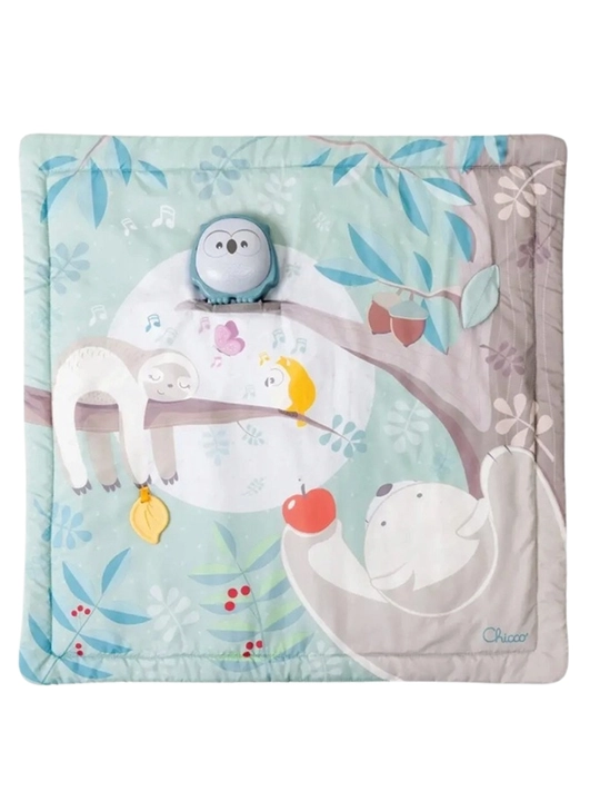 Chicco 2-в-1 «Сова» интерактивный коврик, день/ночь, 0+, музыка и огни
