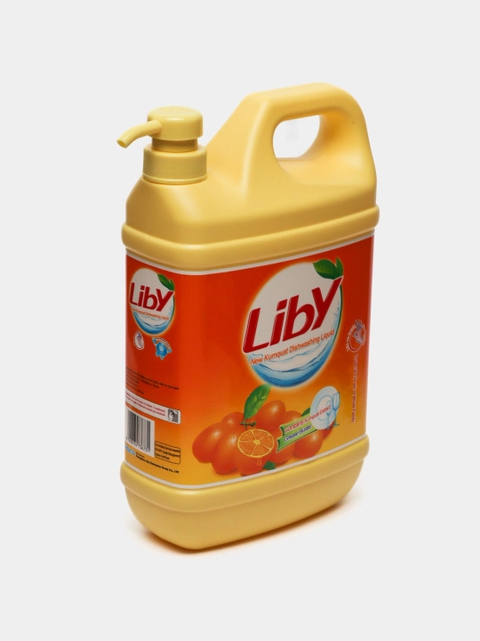 Гель 1,5 литра Жидкость для мытья посуды Liby, чистая посуда, апельсин