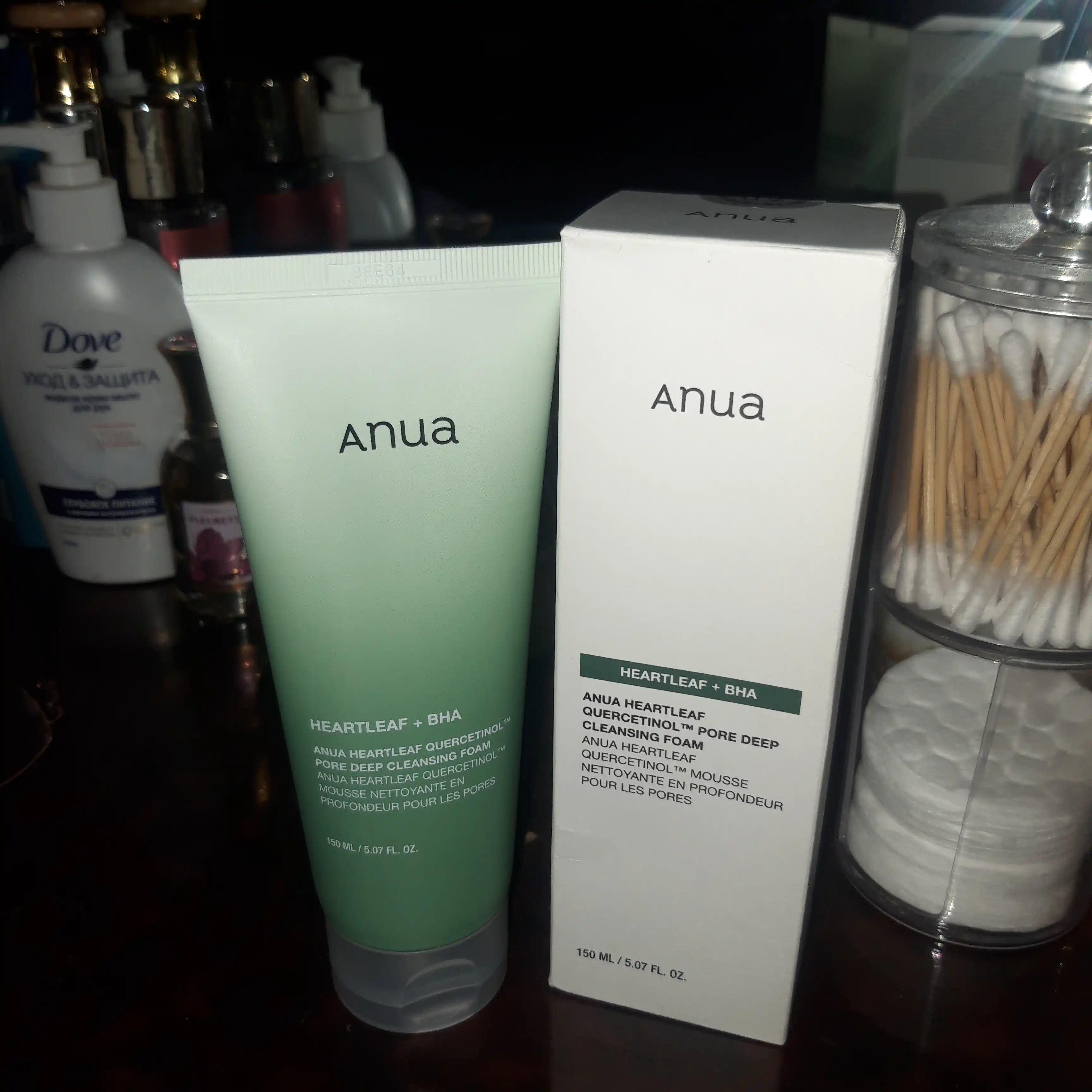 Пенка - скраб для очищения пор Anua Heartleaf Quercetinol Pore Deep Cleansing Foam, 150 мл
