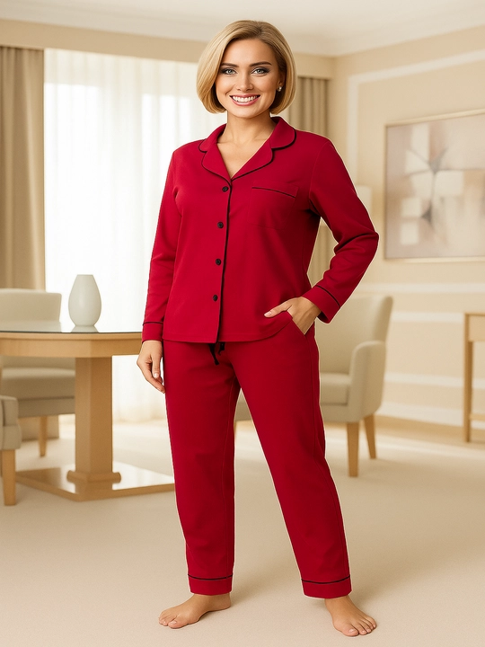 Пижама английский воротник - 