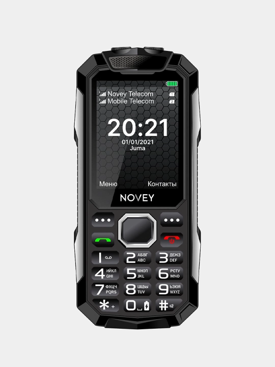 Knopkali telefon Novey T250 Tank katta batareya 2500mAh