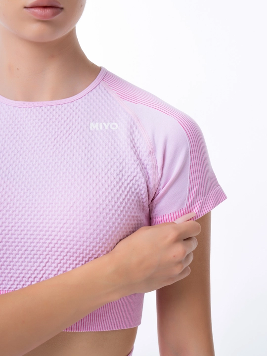 MIYO Fit BREEZE спортивный комплект для женщин, шорты и укороченный топ с коротким рукавом