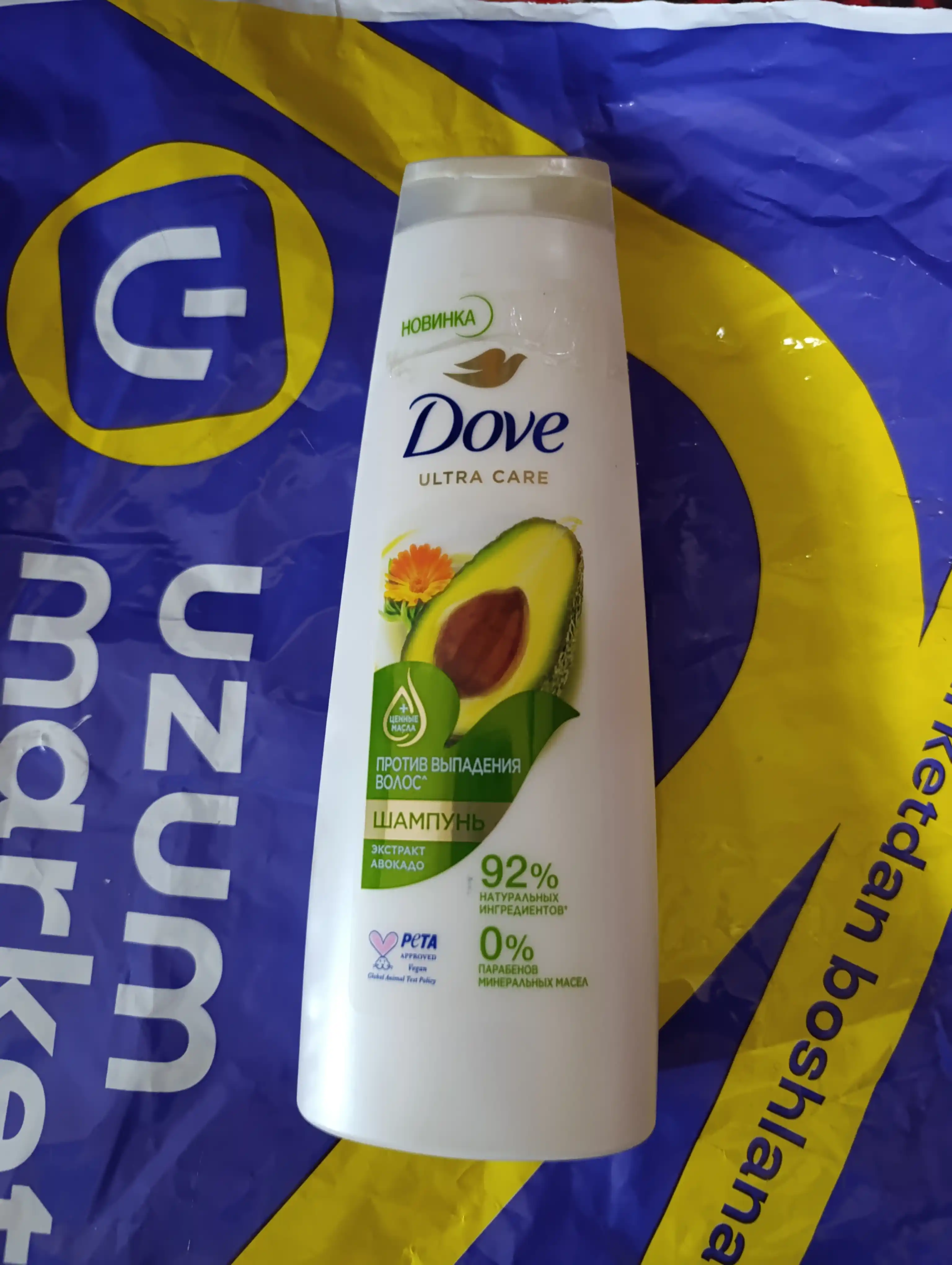 Шампунь для волос Dove, с экстрактом авокадо, против выпадения волос, 400 мл