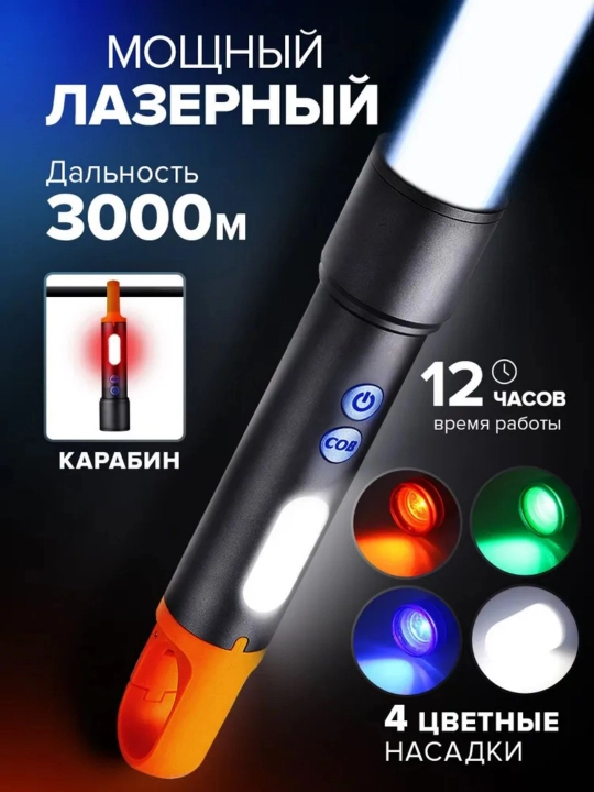 Yorituvchi fonar — 10000 lyumen quvvatli, 3000 m masofagacha rang tarqatuvchi LED chiroq