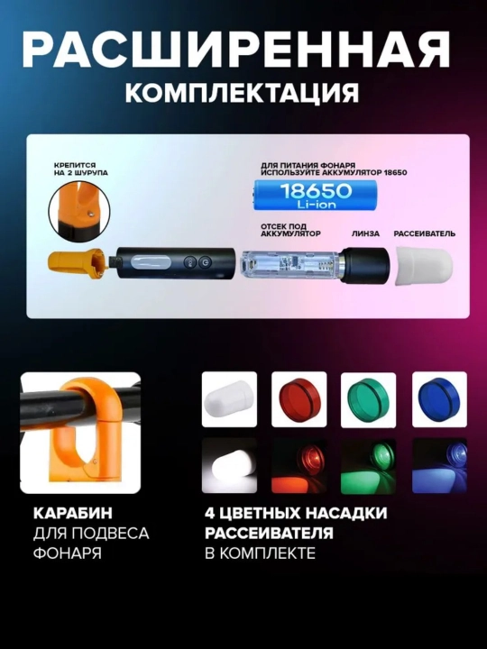 Yorituvchi fonar — 10000 lyumen quvvatli, 3000 m masofagacha rang tarqatuvchi LED chiroq
