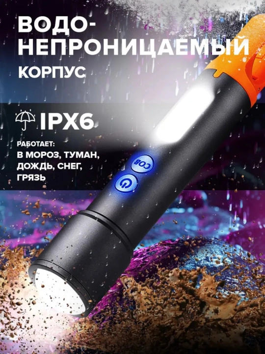 Yorituvchi fonar — 10000 lyumen quvvatli, 3000 m masofagacha rang tarqatuvchi LED chiroq - 