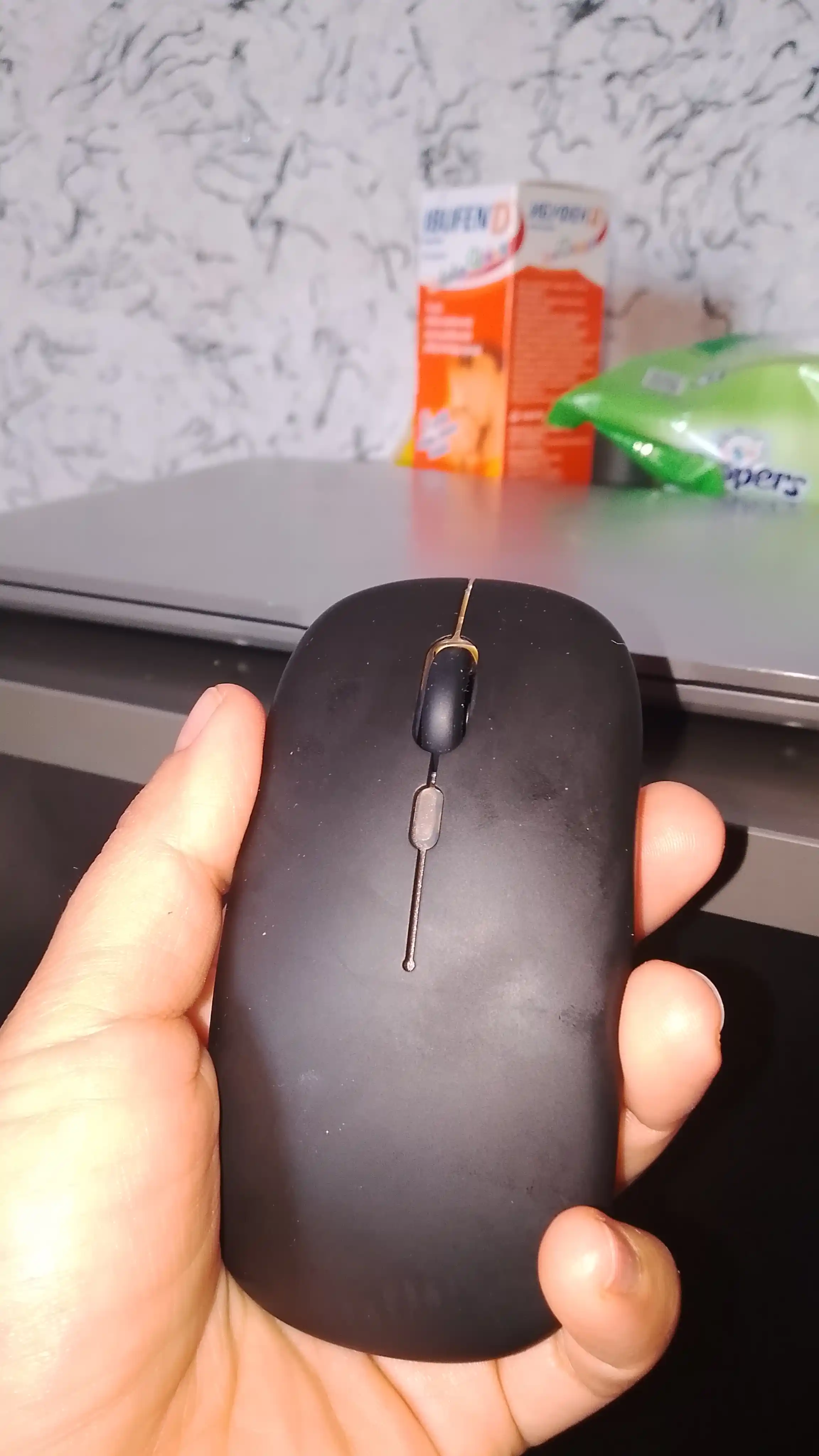 Simsiz sichqoncha, shovqinsiz,quvatlash bilan,Bluetooth USB adapteri va RGB
