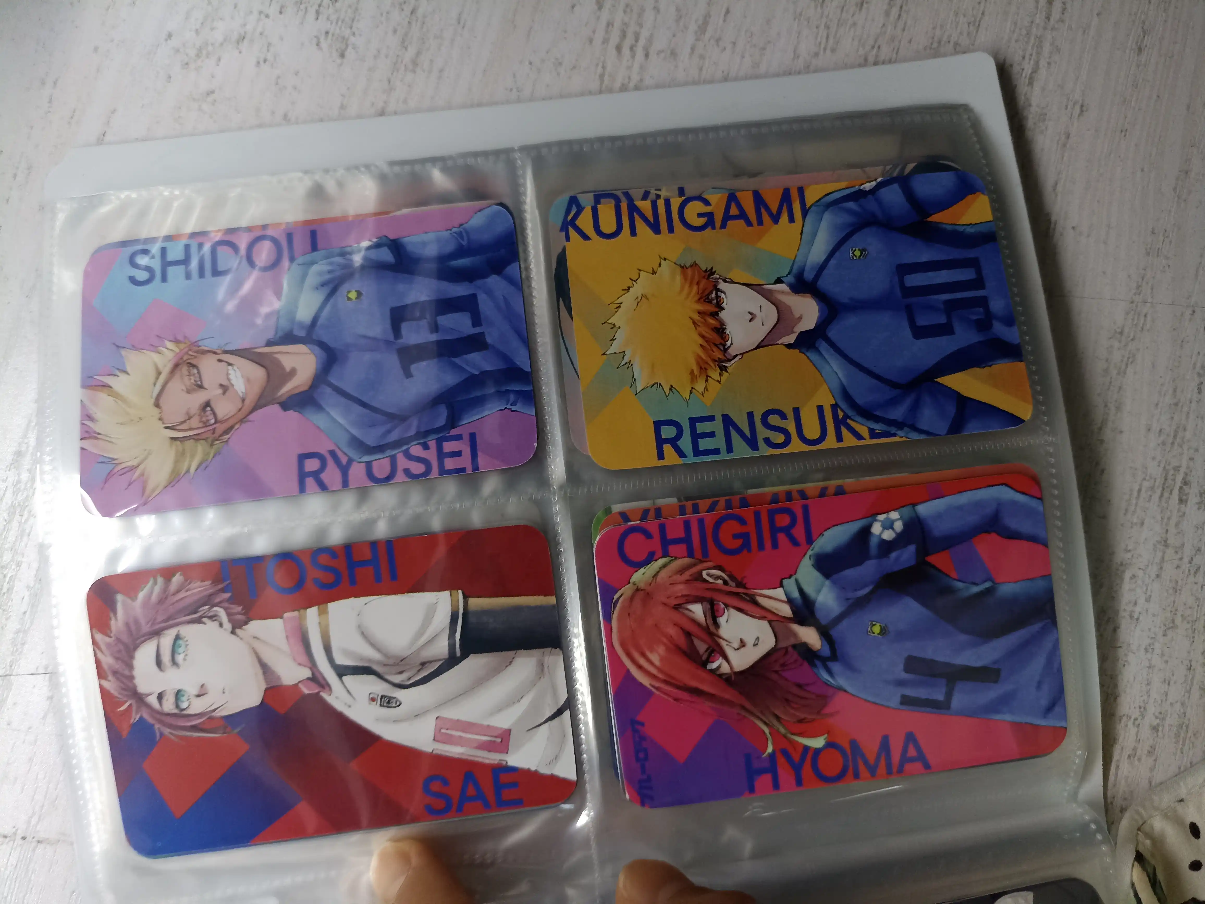 Anime Lomo kartalari to'plami bir parcha, sehrli jang, jin o'ldiruvchi pichoq, monolog