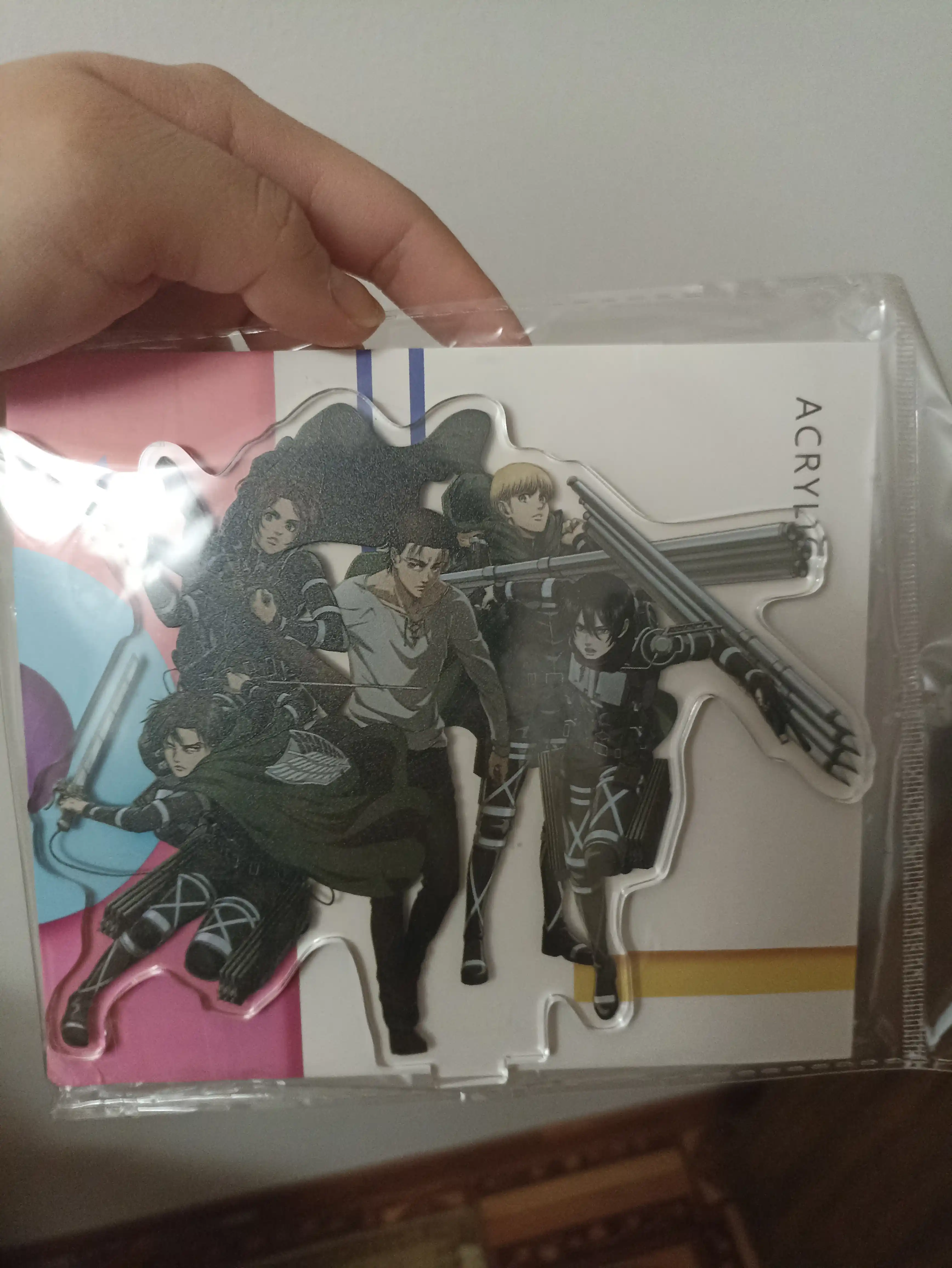 Acrylic anime figure "Attack on Titan" Levi, Eren, Mikasa, Armin 16 sm
