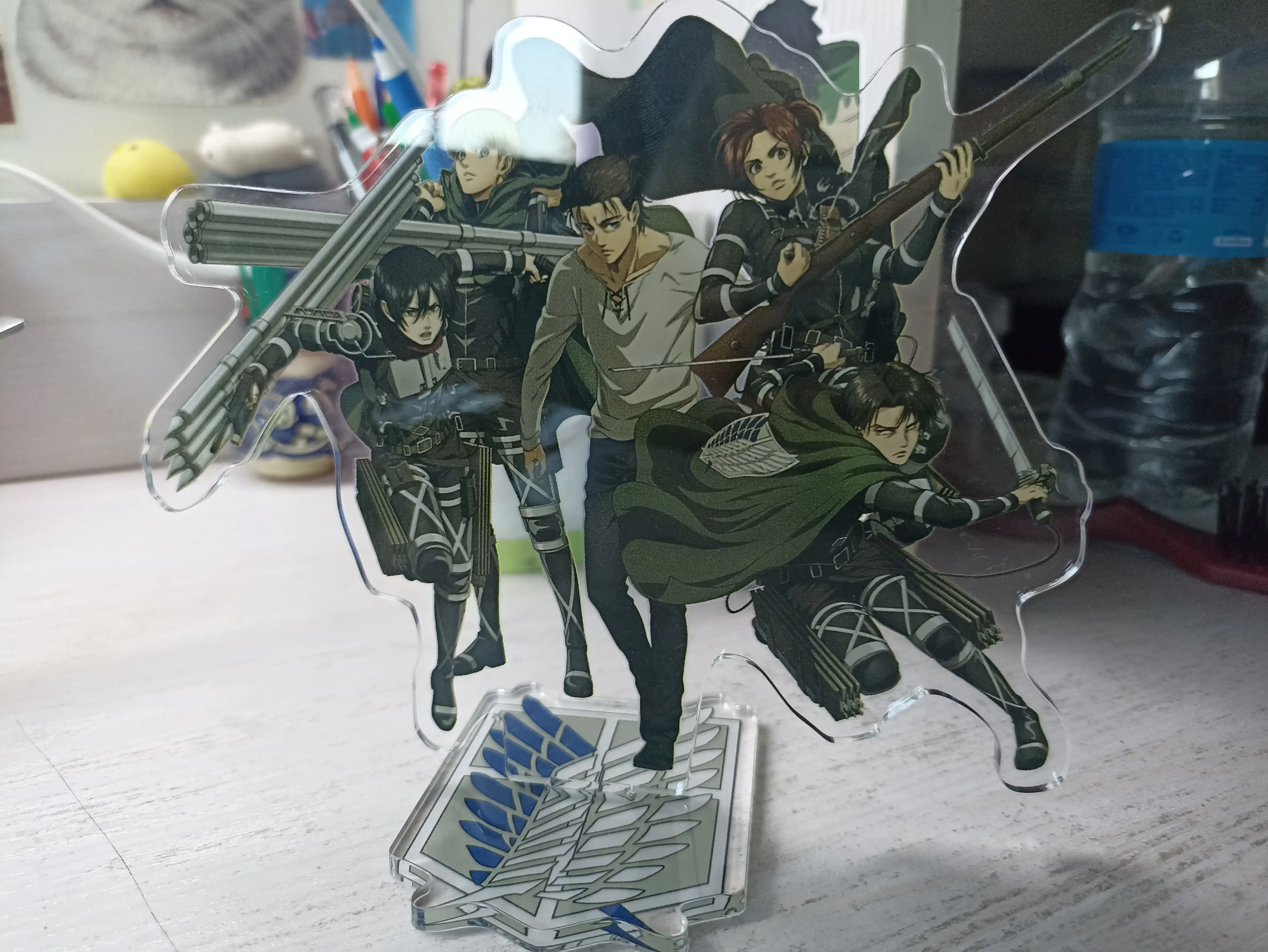 Acrylic anime figure "Attack on Titan" Levi, Eren, Mikasa, Armin 16 sm