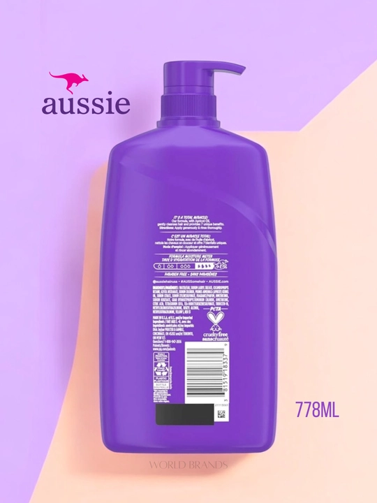 Aussie shampun, 778 ml – soch parvarishi uchun, AQSh mahsuloti