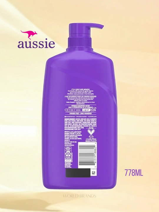 Aussie шампунь, 778 мл – для ухода за волосами, продукт США