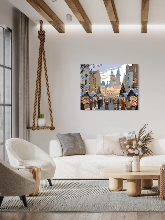 Raqamlar bo'yicha rasm chizish ARTERY Yangi yilgi, 40×50 sm, xolstga bo'yaladigan rasm