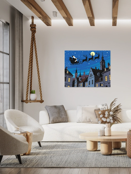 Raqamlar bo'yicha rasm chizish ARTERY Yangi yilgi, 40×50 sm, xolstga bo'yaladigan rasm