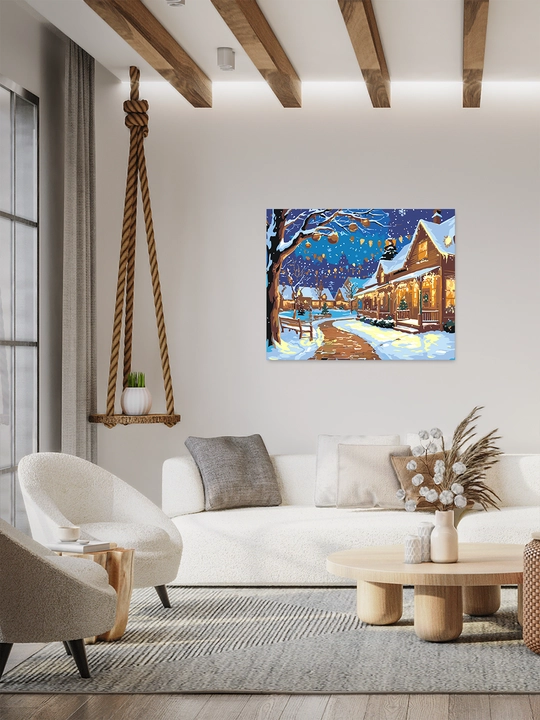 Raqamlar bo'yicha rasm chizish ARTERY Yangi yilgi, 40×50 sm, xolstga bo'yaladigan rasm