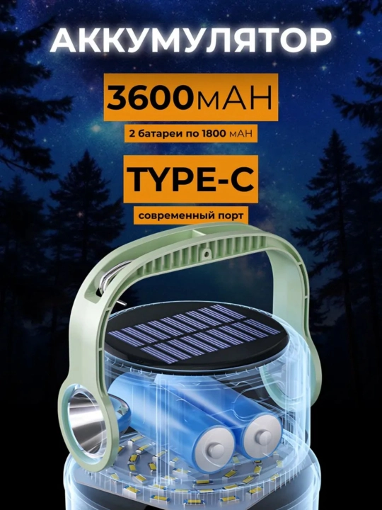 Quyosh energiyasini zaryadlaydigan lager chirog'i va elektr banki