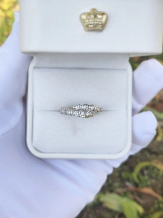 Серебряные кольца, серебро 925 пробы, (в форме змеи)
