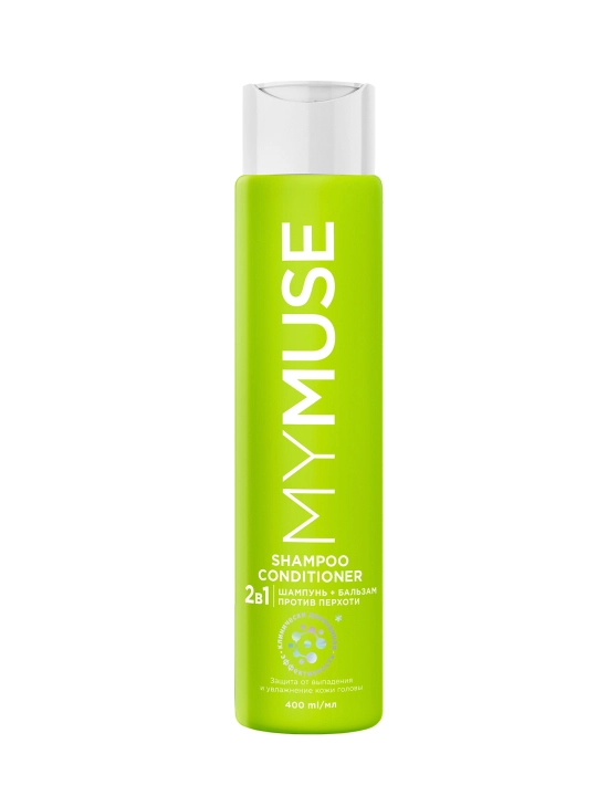 MYMUSE шампунь-бальзам против перхоти 2 в 1, 400 мл