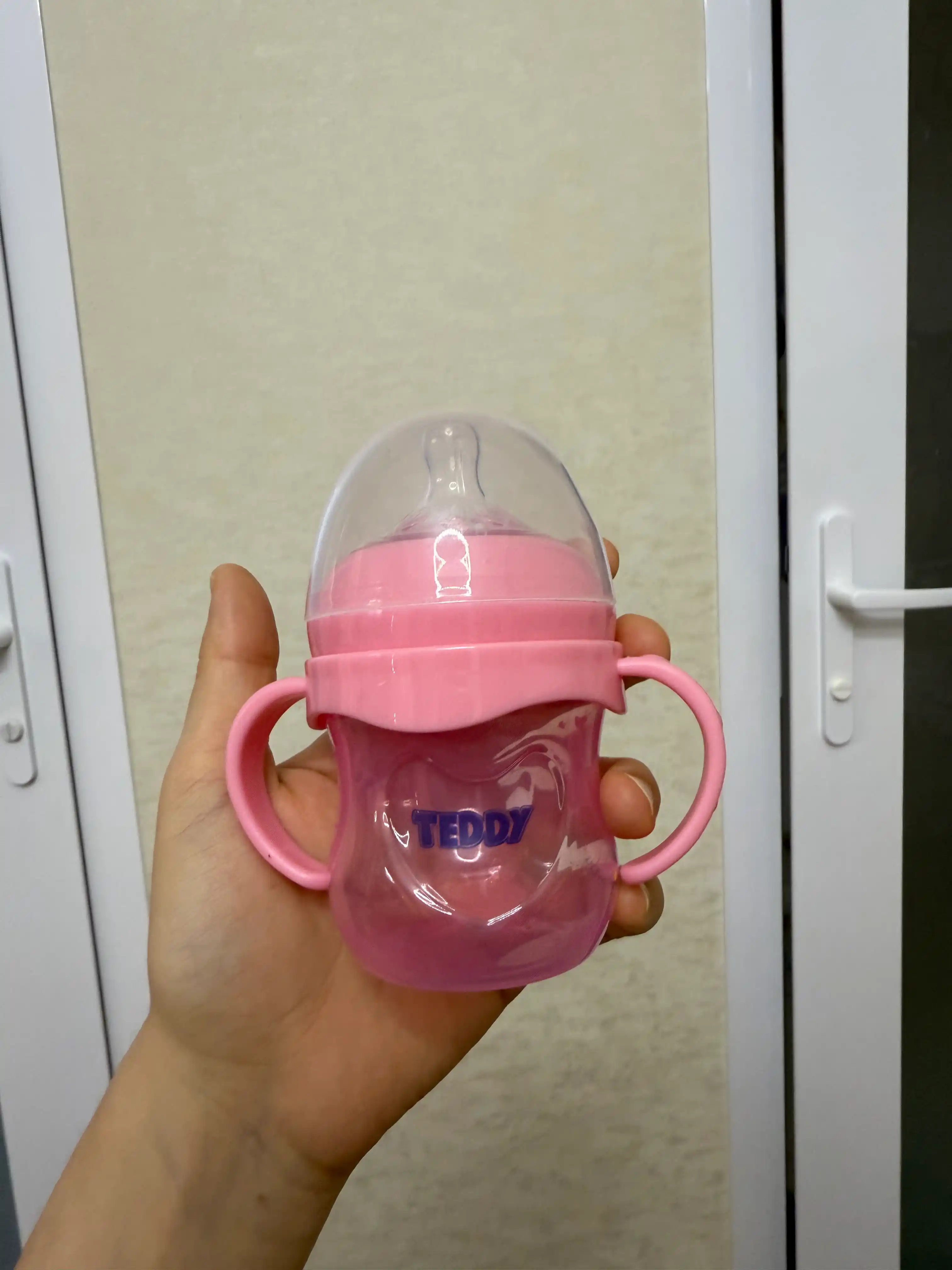 Kasha uchun bolalar butilkasi Teddy, to‘kilmaydi, ruchkali, 60, 125, 260, 330 ml