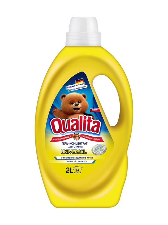 QUALITA Гель для стирки, концентрат универсальный, 2 л (КоттонКлаб):4