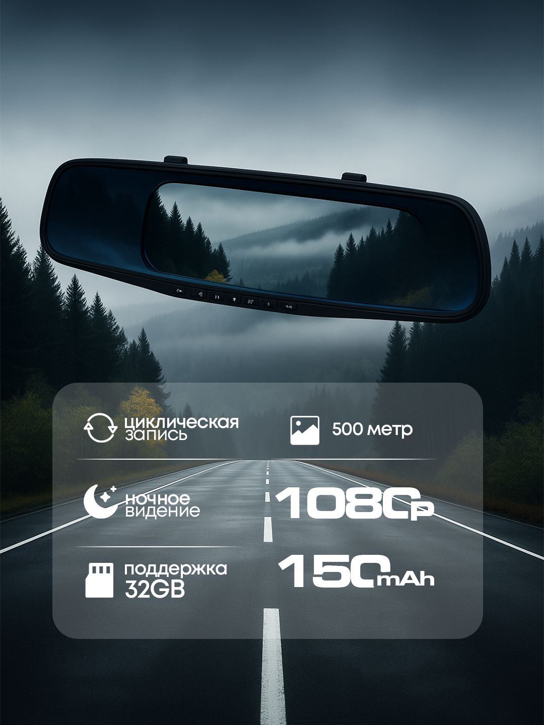Автомобильный видеорегистратор 4k DVR
