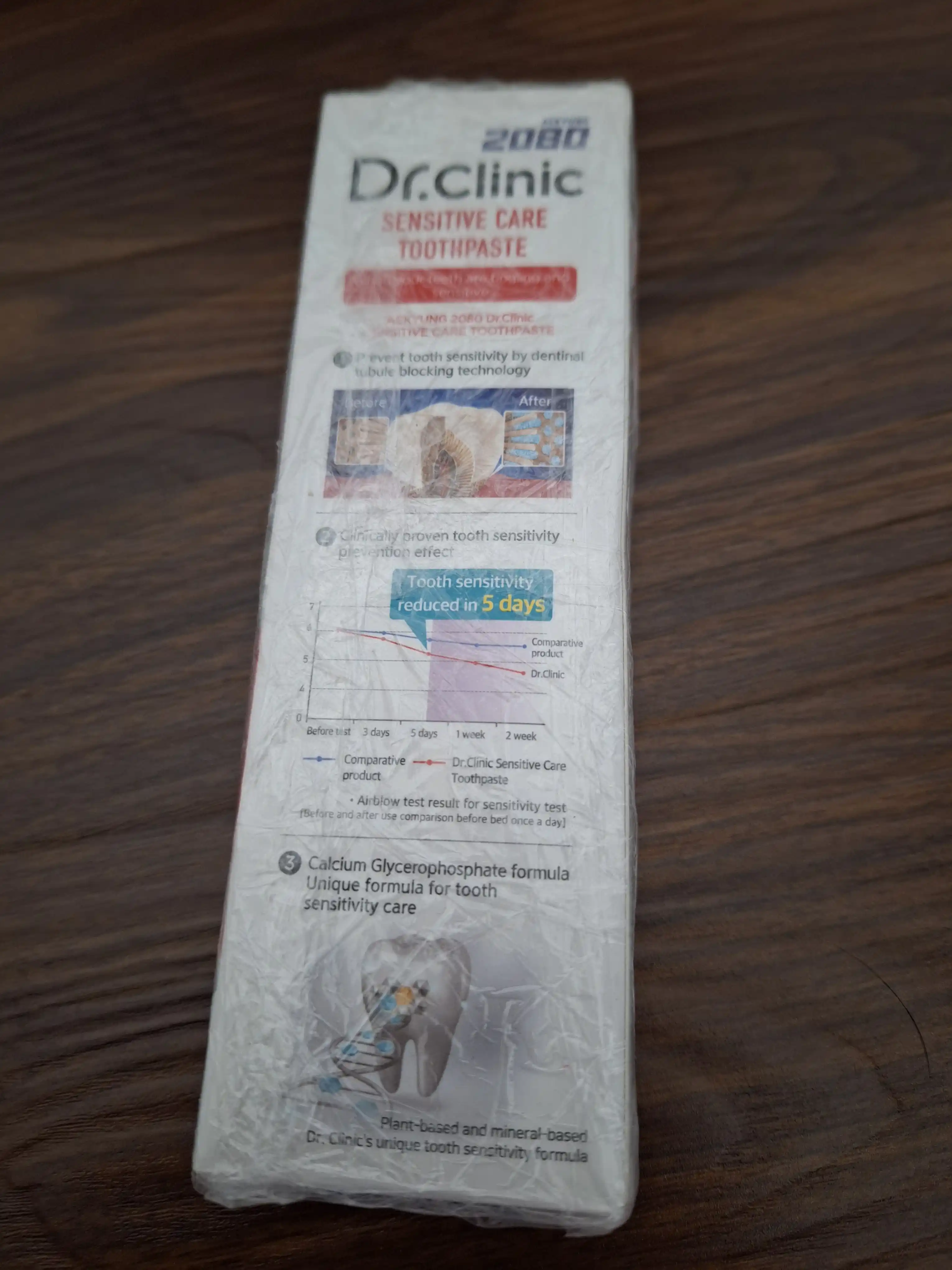 Tish pastasi sezgir milklarni davolaydi Dr.Clinic 2080 Sensitive Care, 125 gr, Koreya