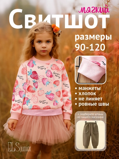 Детский свитшот, для мальчика и девочки, с принтом, хлопок, утепленные с начесом и без