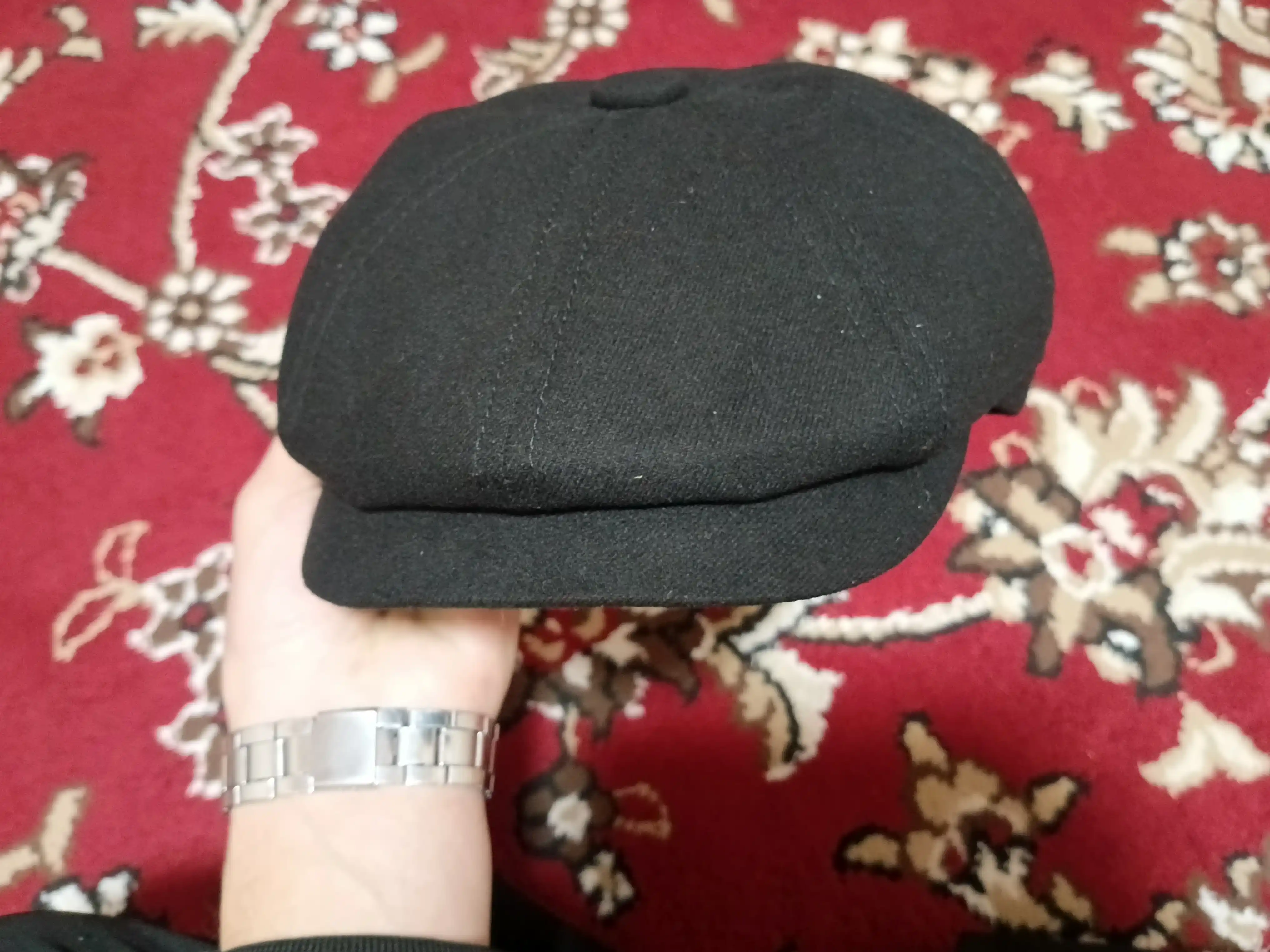Erkaklar kepkasi, furajka, drapdan, kuz-qish-bahor uchun, bosh kiyim