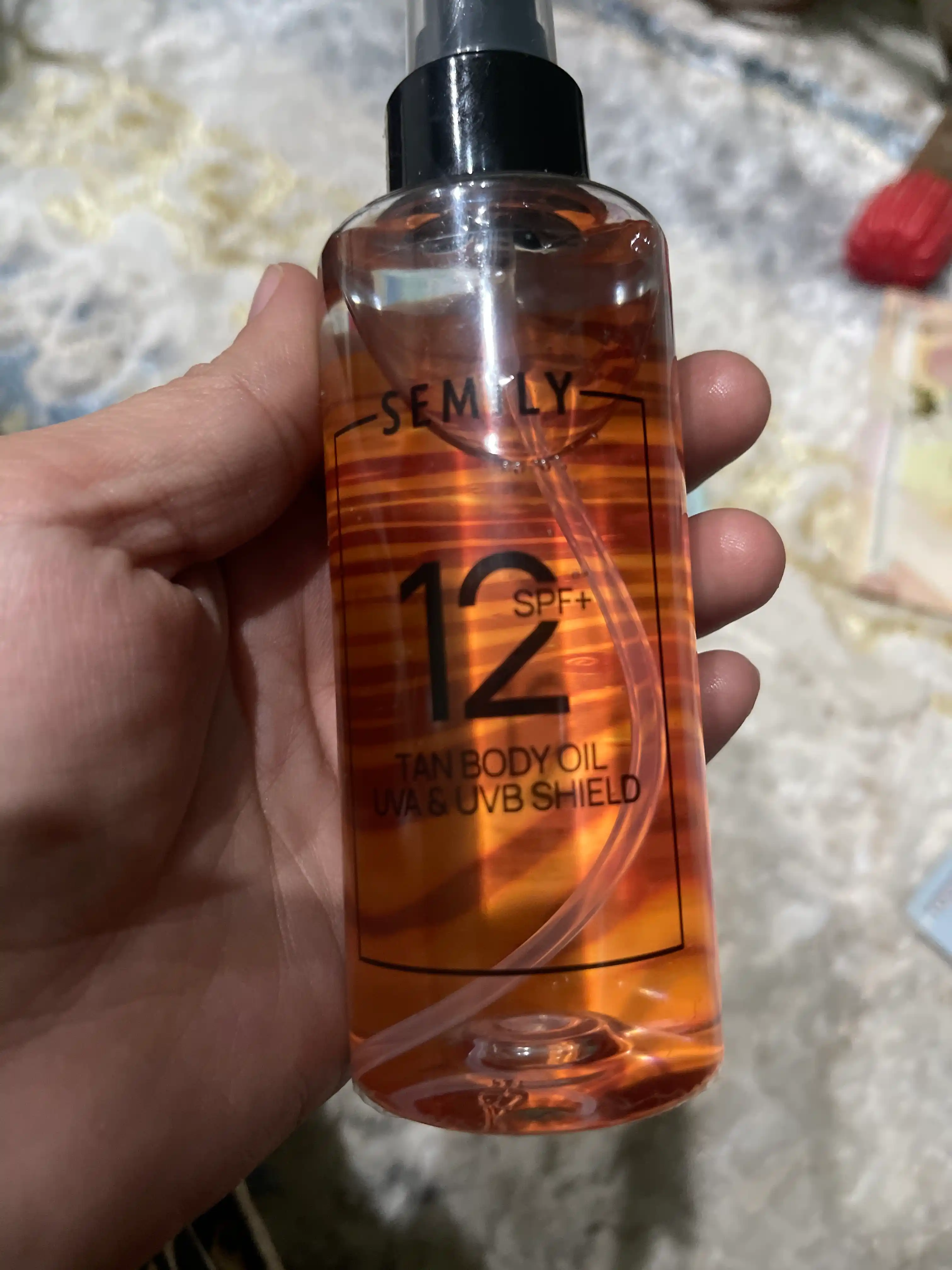 Масло для загара с спф SPF 12 водостойкое , SEMILY защита от солнца