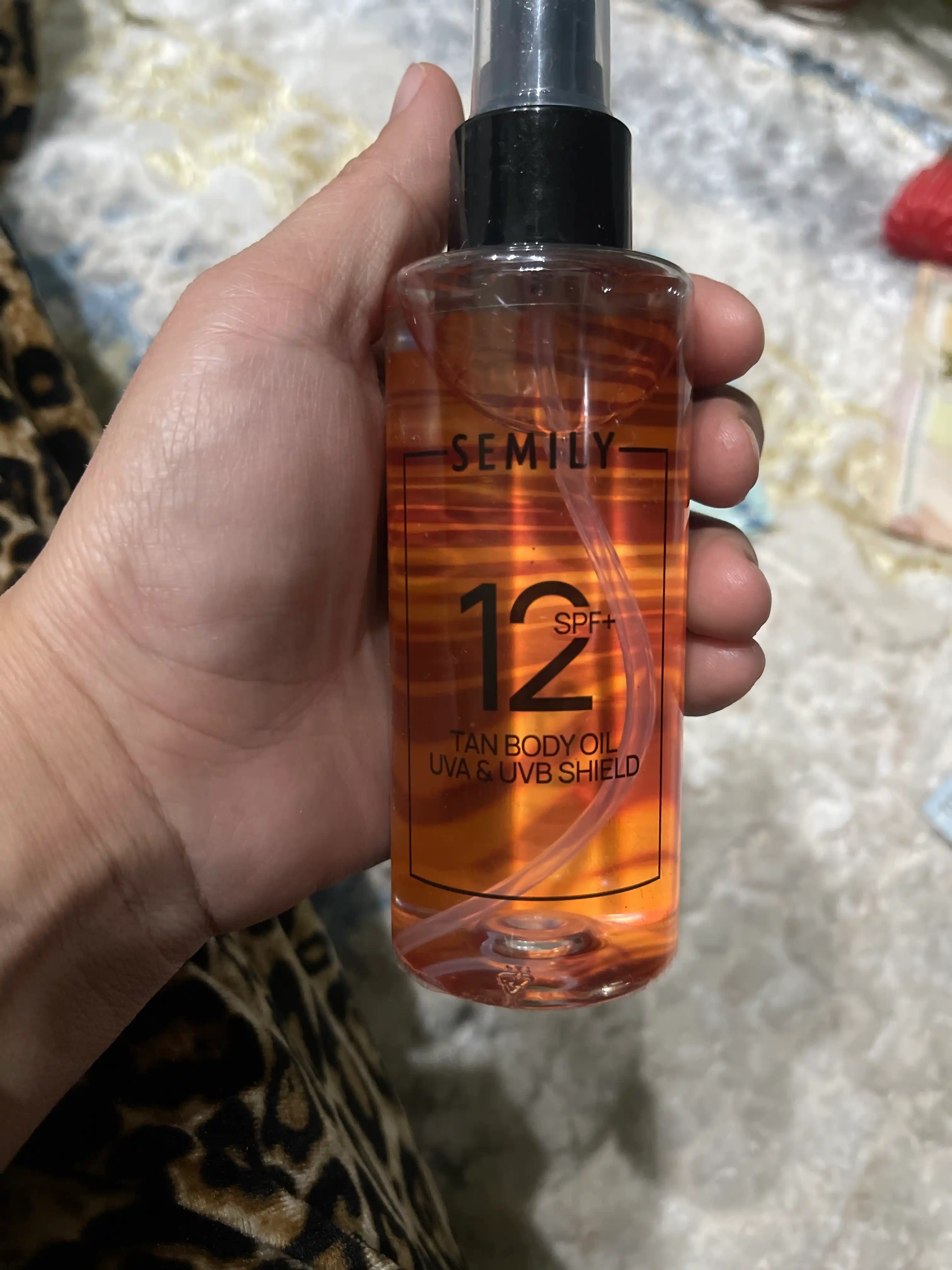 Масло для загара с спф SPF 12 водостойкое , SEMILY защита от солнца