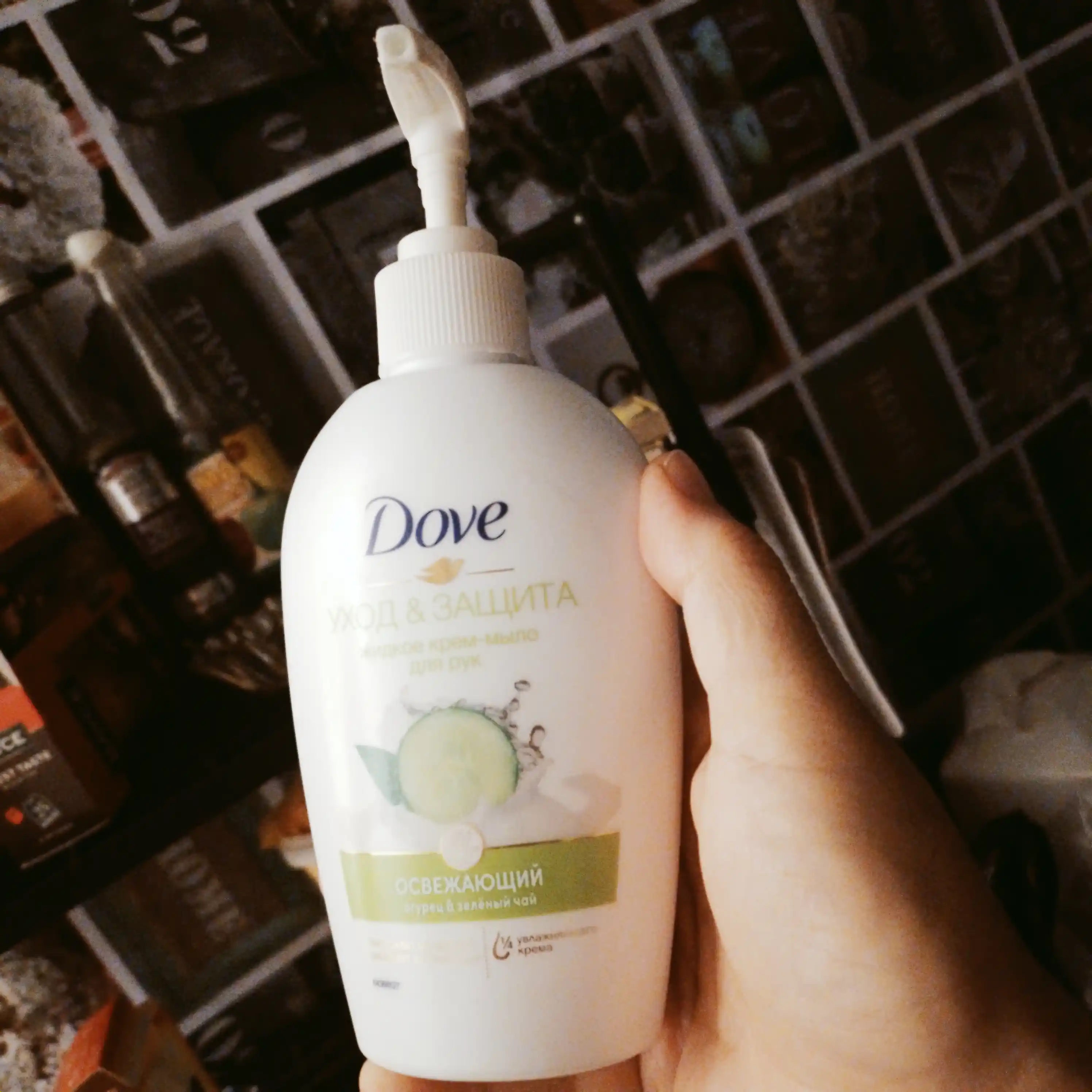 Dove suyuq krem sovuni, bodring va yashil choy aromati bilan, 250 ml
