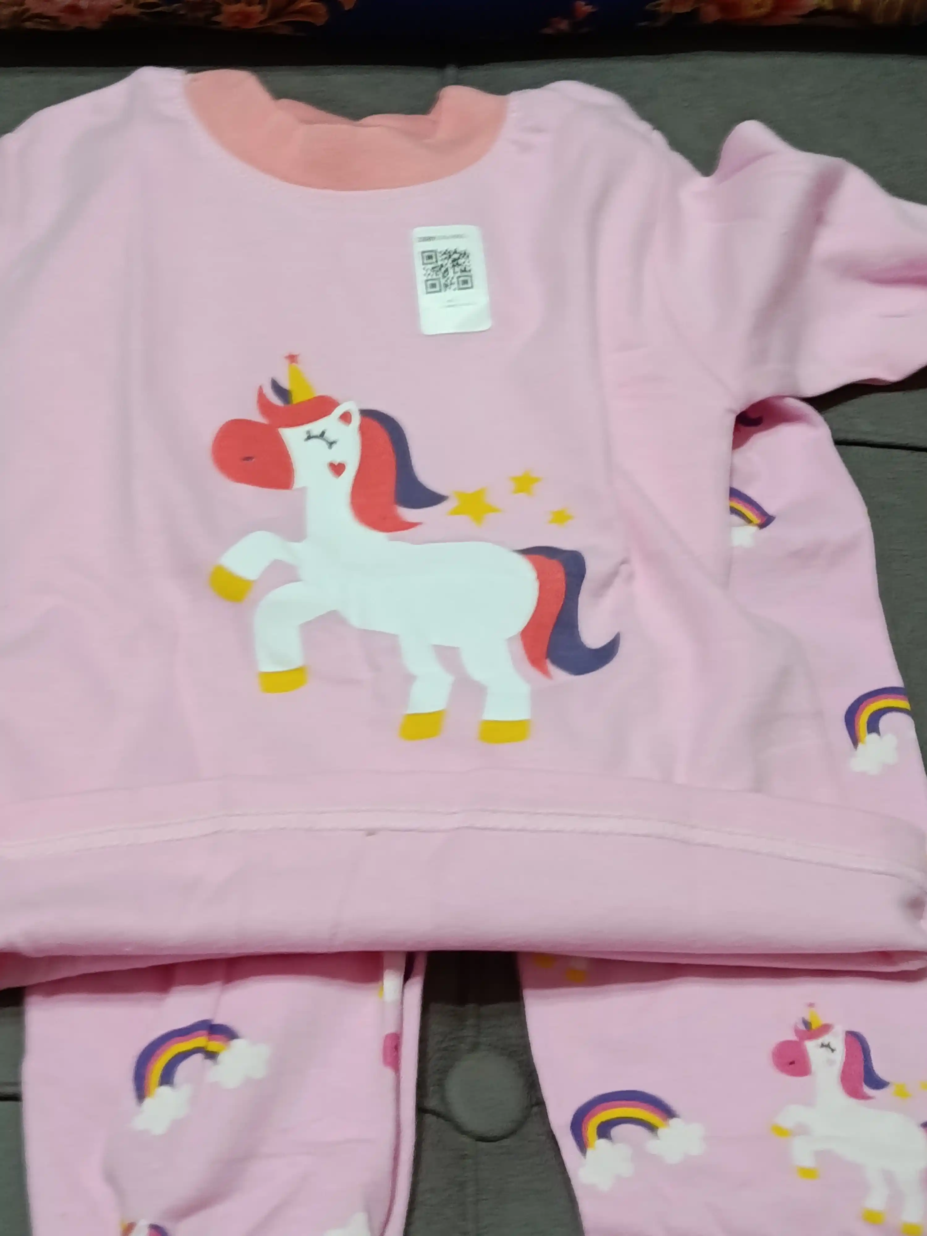 O‘g‘il bolalar va qizlar uchun pijama, 100% paxta, 7 xil rangda (90–130 sm)