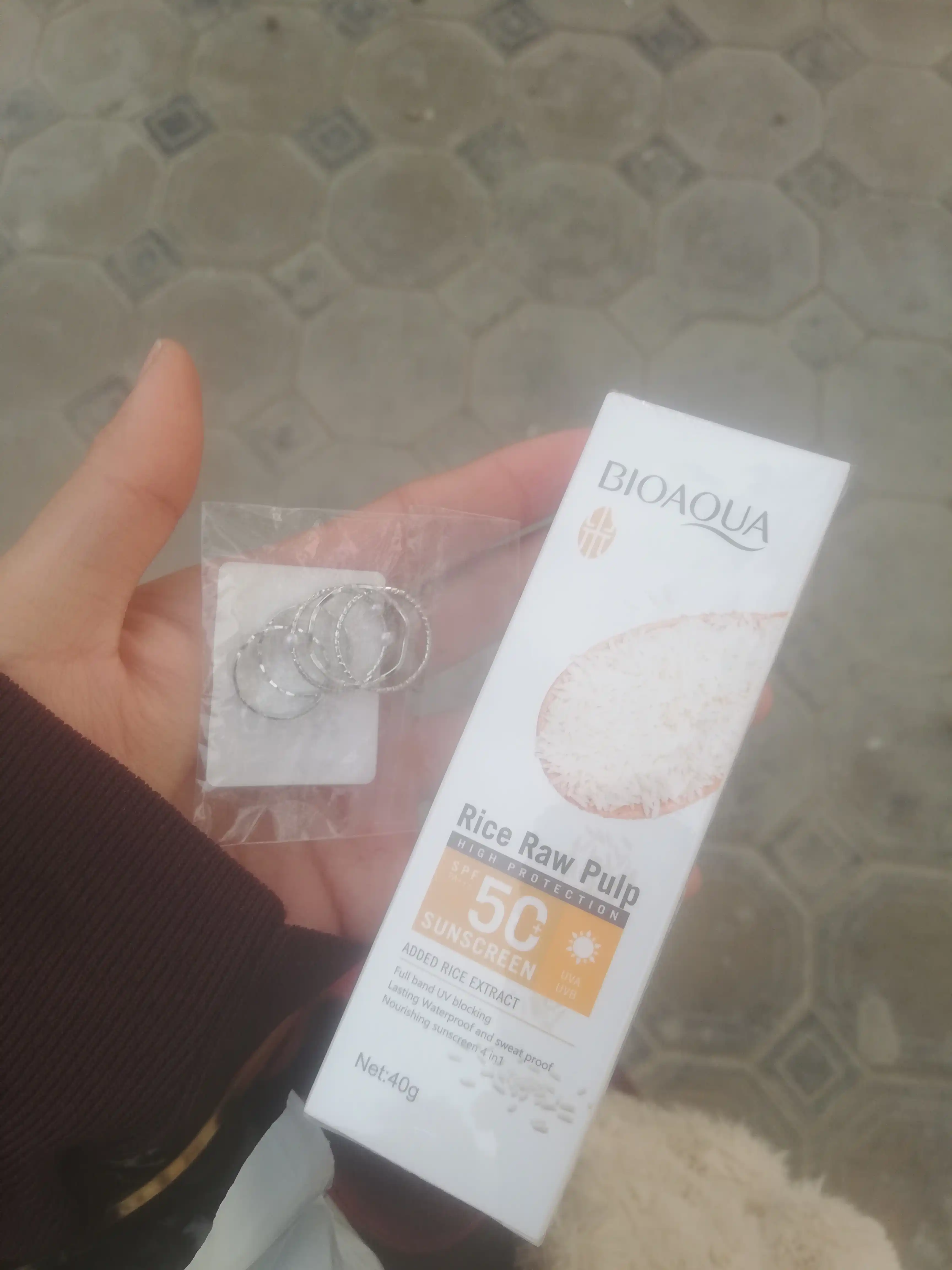 SPF50+ PA+++ / BIOAQUA - Солнцезащитный крем на основе рисового экстракта 40 г