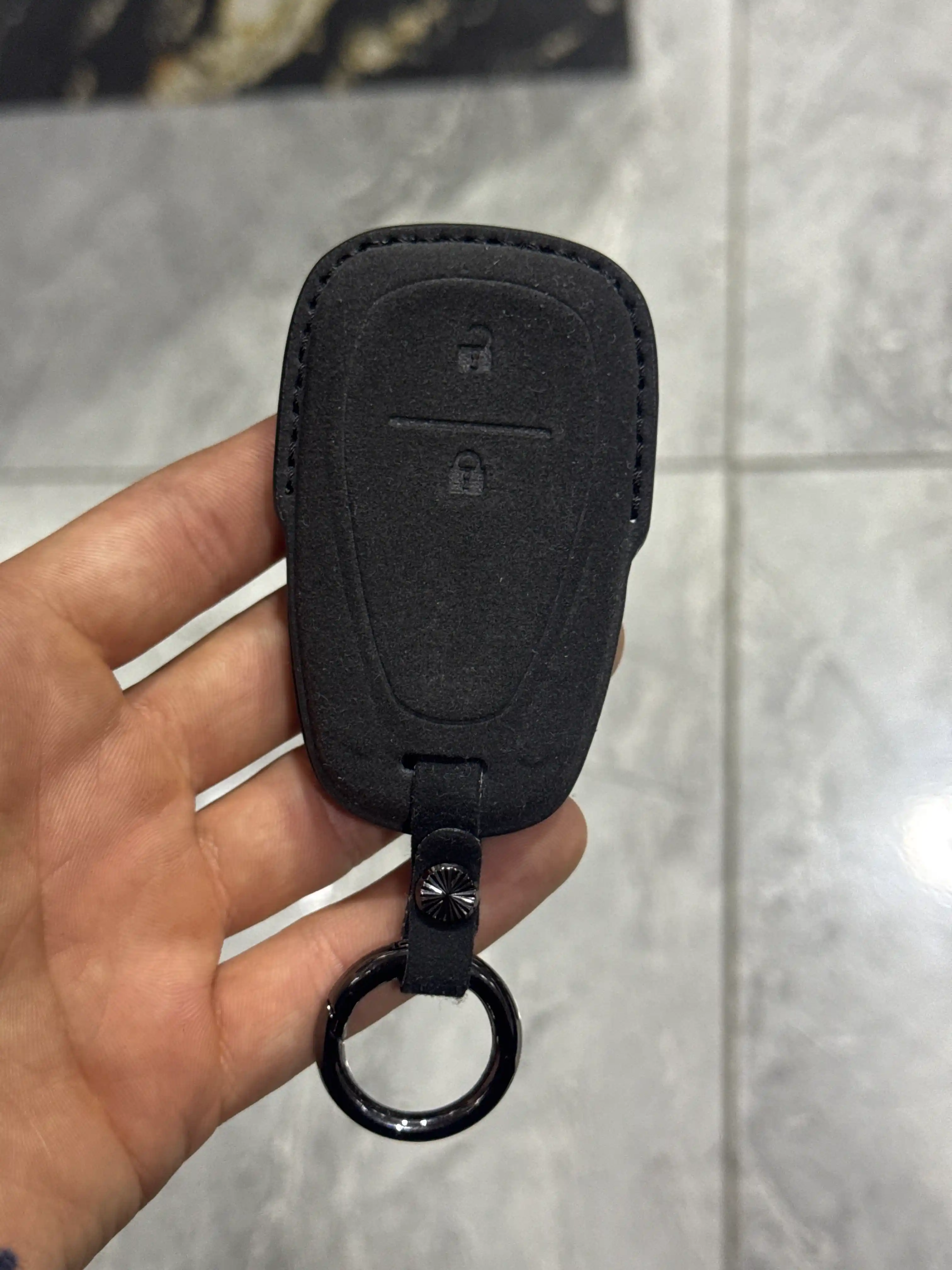 Чехол из Алькантары для ключей Chevrolet Cobalt,Onix,Malibu,Traverse,Equinox,Tracker