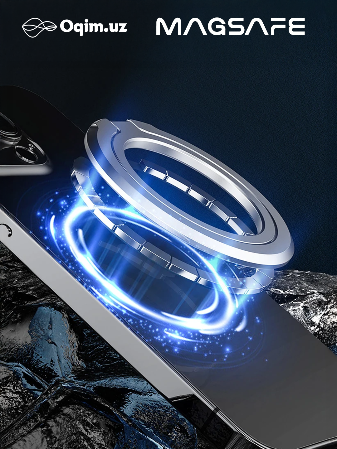 Magsafe, Telefon stend, Smartfon ushlagichi yig'iladigan Popsocket Smartfon Kumush