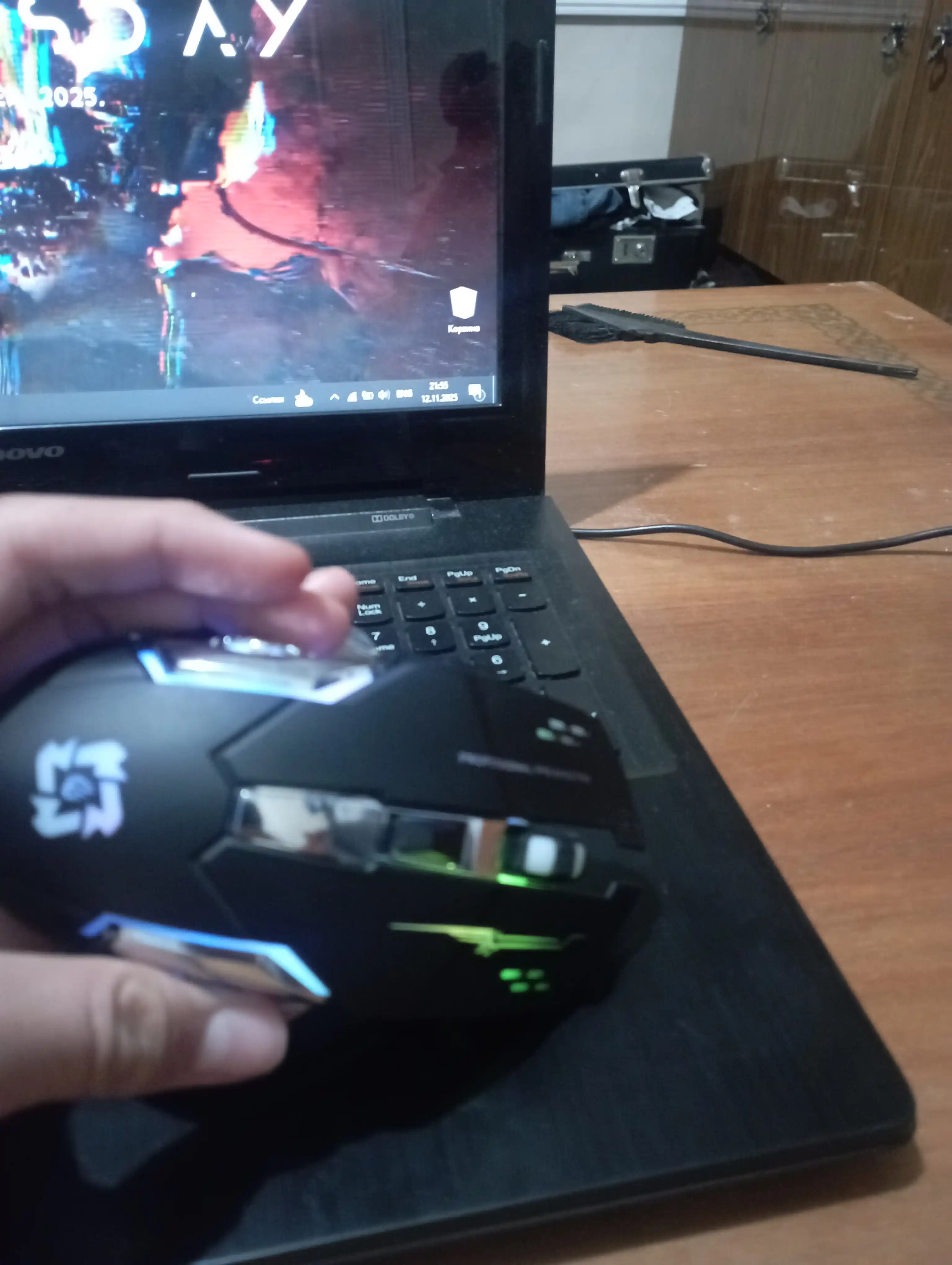 Simsiz sichqoncha o'yin va ofis uchun mos keladi G7 , RGB led bilan 3200DPI