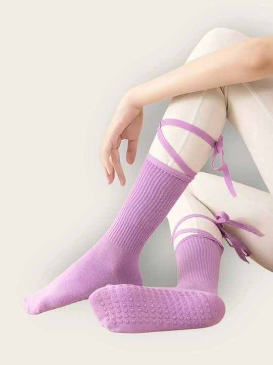Yoga, pilates, fitnes, raqs, gimnastika uchun ayollar sport paypoqlari, sirpanishga qarshi