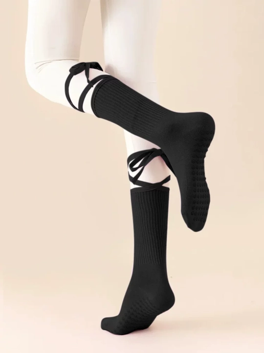 Yoga, pilates, fitnes, raqs, gimnastika uchun ayollar sport paypoqlari, sirpanishga qarshi