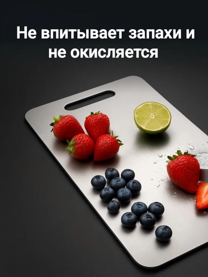 Разделочная доска, металлическая из нержавеющей стали, долговечная