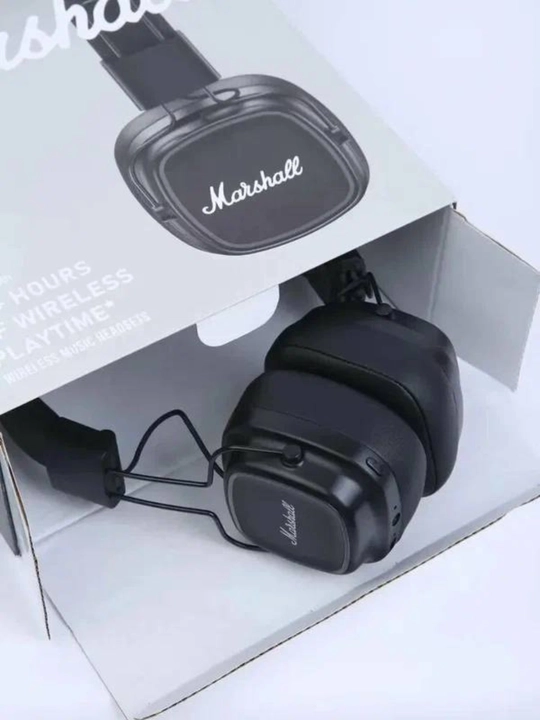 Marshall MAJOR IV Mikrofonli simsiz naushniklar, qora