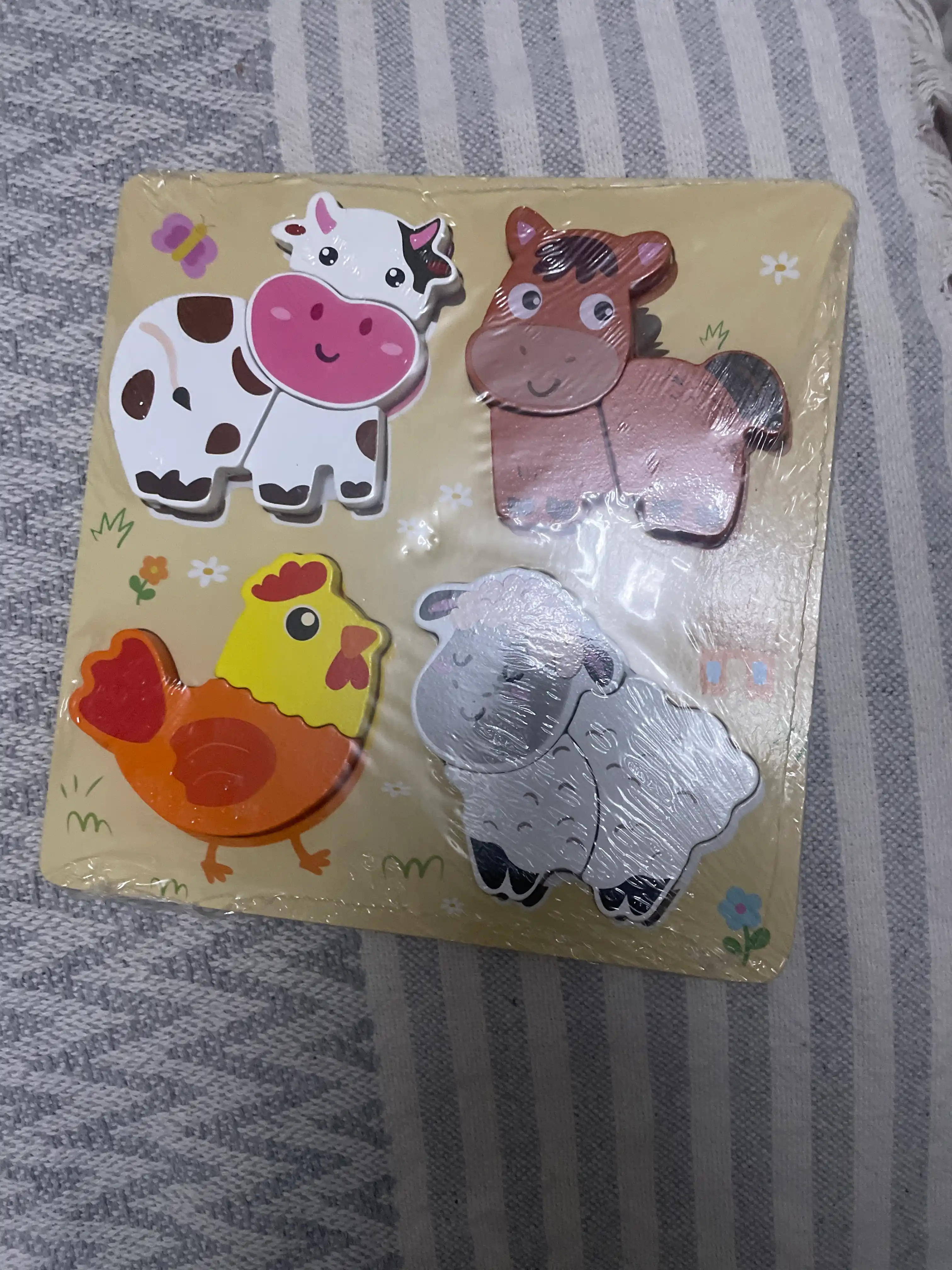 Деревянные игрушки, 4 в 1, 3D пазл, обучающая игрушка, Монтессори, раннее развитие