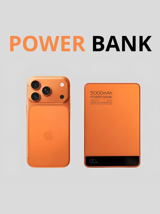 Snap & Charge Power Bank 10000 mAh magnitli, simsiz, auto aniqlovchi zaryadka qurilmasi - 
