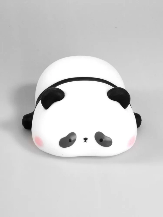 Bolalar tungi chirog‘i taymerli panda, silikon, simsiz yorug‘lik manbai chaqaloqlar uchun