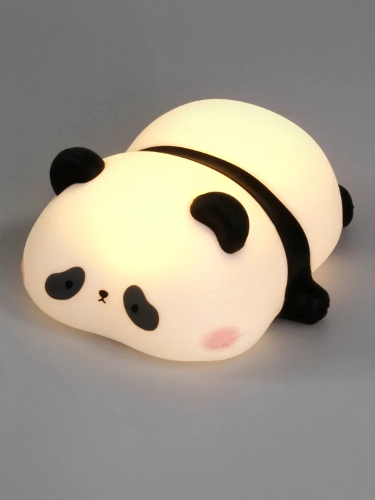 Bolalar tungi chirog‘i taymerli panda, silikon, simsiz yorug‘lik manbai chaqaloqlar uchun