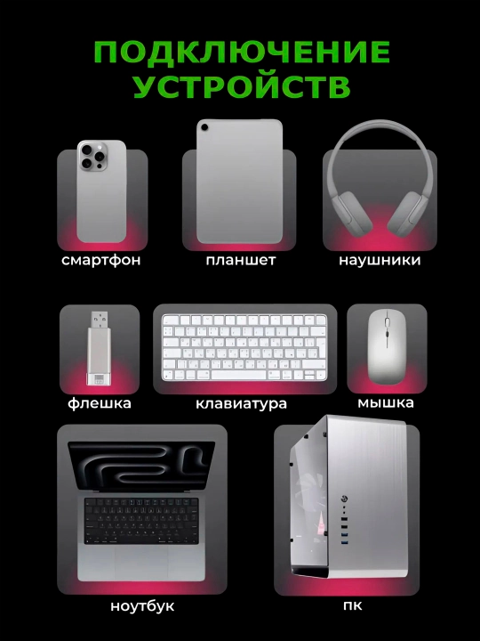 Смарт проектор HY320mini, Android 11. Портативный домашний кинотеатр