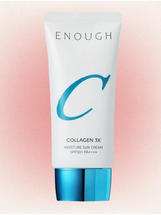 Enough quyoshdan himoyalovchi kremi, Collagen 3X, Moisture tone up sun cream, SPF50, 50 g